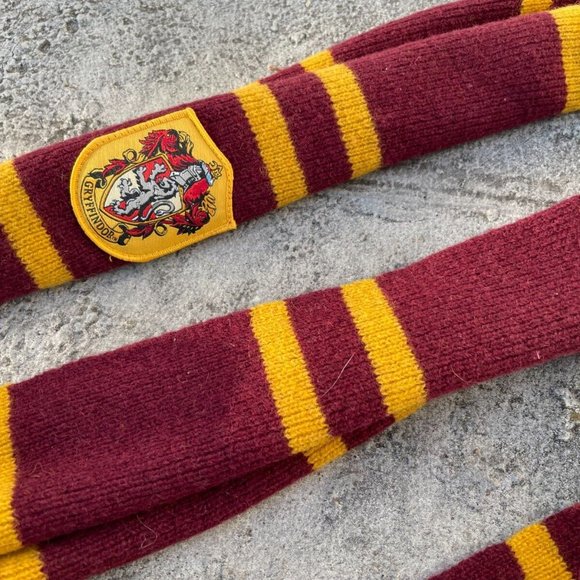 Harry Potter Scarf Red/Yellow Long Scarf 100% Wool Scarf Unisex - Picture 12 of 12